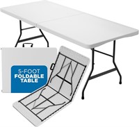 Sorfey Folding Table 5-Ft X 28 In  White