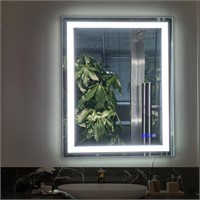LED Bathroom Mirror with Lights Smart 32x24In