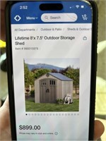 Large Lifetime outdoor storage shed 2 box set