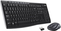 $40-Logitech MK270 Wireless Keyboard and Mouse Com