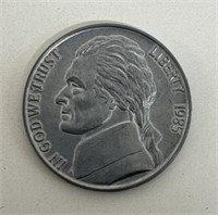 1985 LARGE 5c COIN