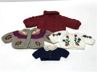Knit doll sweaters