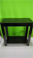 New Black  Wood Chair Side End Table with Lower