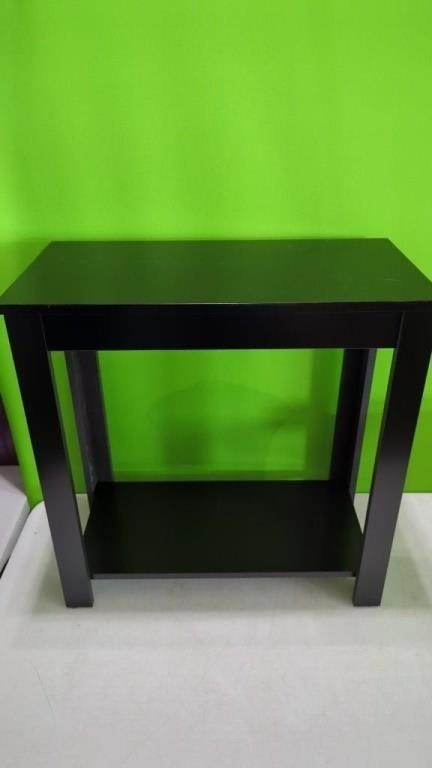 New Black  Wood Chair Side End Table with Lower