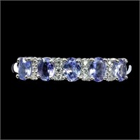 Oval Tanzanite 4x3mm Cz Gemstone 925 Sterling Silv