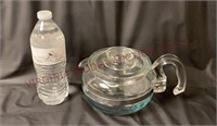 Vintage Pyrex Flameware 6 Cup Coffee / Tea Pot