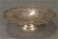 Late Victorian Sterling Silver Pierced Tazza,