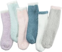 6 PAIRS Fuzzy Socks for Women