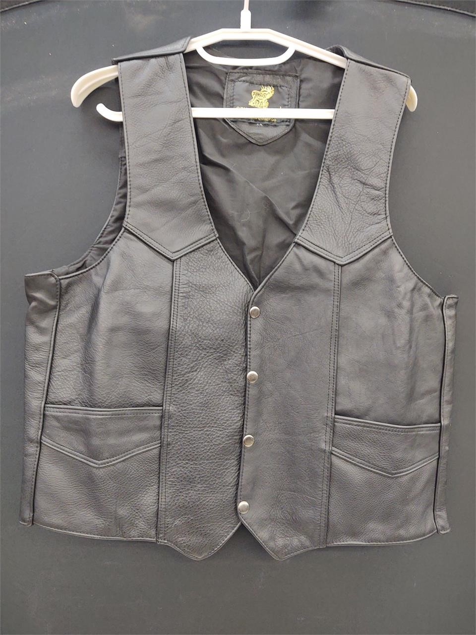 Leather Vest size Large