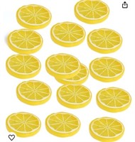 Inch Yellow Artificial Lifelike Lemon Peels for