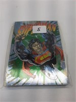 SUPERMAN + HERO COLLECTOR CARDS HOLO CARDS SET