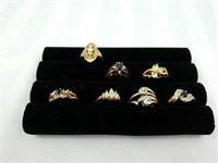 7 costume jewelry rings