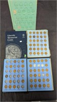 (5) Partial Lincoln Cent Books