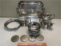EYE CATCHING LOT OF SILVERPLATE SERVING