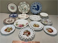 IMPRESSIVE LOT OF ANTIQUE/VINTAGE PLATES