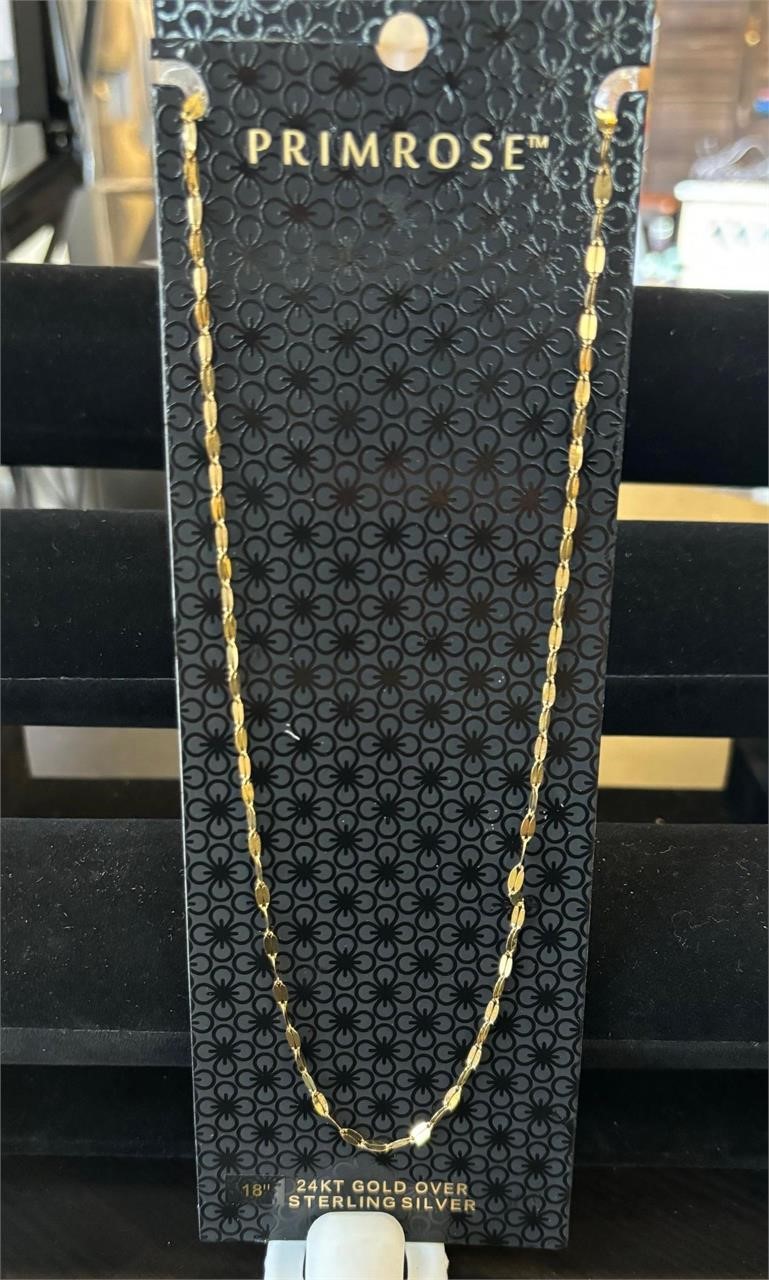 PRIMROSE 18k Gold Lace Chain Necklace