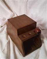 Wooden Tobacco Box and Pipe