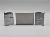 2 ZIPPO LIGHTERS - SEE DESCRIPTION