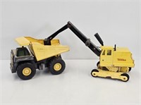 TONKA EXCAVATOR & DUMP TRUCK- MISSING TRACKS