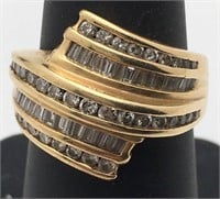 Diamond And 14k Gold Ring