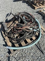 Large lot of hoses oxygen acetylene, fuel, & more