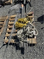 Heavy duty rope/toe strap/metal pipe