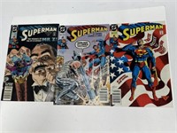 DC Superman Comics 1991 #51, 1992 #52 & #53