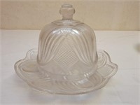 Cut Glass Butter Dish