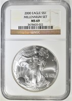 2000 ASE, MILLENIUM EDITION NGC MS-69