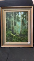 FRAMED OIL PAINTING BY R .WELLNGTON