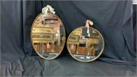 2 FRENCH STYLE GILT MIRRORS