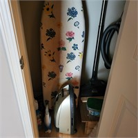 M105 Vacuum Ironing board and lots of cleaners
