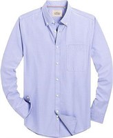 sz 3XL Mens Solid Oxford Shirt Long Sleeve