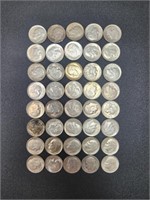 40 Roosevelt Silver Dimes