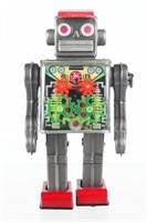 8" Japanese Tin Litho Wind-Up Robot