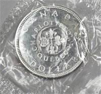 1964 PL Canada Silver Dollar in Mint Plastic Film