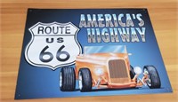 America Highway Route U S 66 Metal Sign