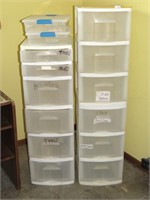(3) Plastic Storage Drawer Units including (2)