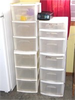 (3) Plastic Storage Drawer Units - Located in