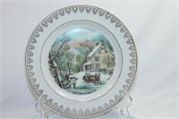 Currier and Ives Four Seasons Plate - Winter