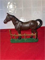 Cast iron horse figurine