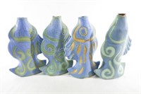 Hand Crafted Pottery Fish Decor