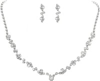 Unique 2.75ct Fancy Crystal Jewelry Set