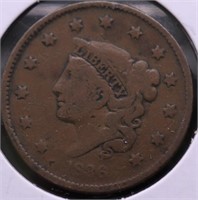 1836 LARGE CENT VG