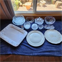 Collection Of Vintage Cut & Molded Glass +
