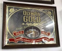 Olympia Gold Beer Mirror 20” X 27”