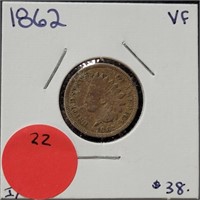 1862 INDIAN HEAD CENT