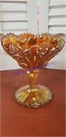 Vintage Imperial Marigold Carnival Glass Hobstar