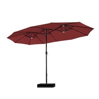 PHI VILLA 15ft Patio Umbrella Double Sided