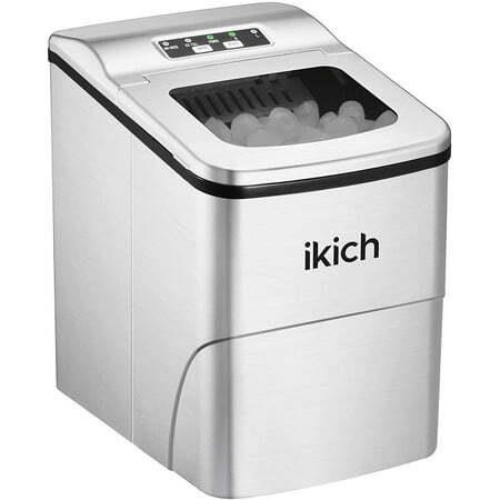 26lbs 24hrs iKich Portable Ice Maker